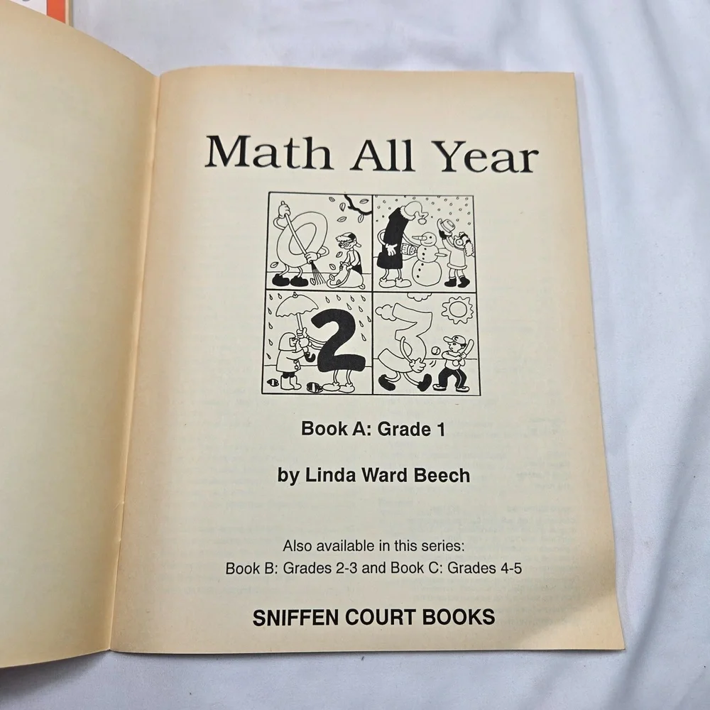Homeschool Classroom Math All Year Reproducibles & Worksheets 3 Books 1st to 5th